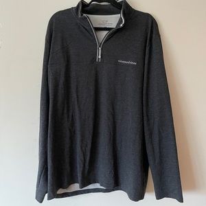Gray Vineyard Vines Quarter Zip